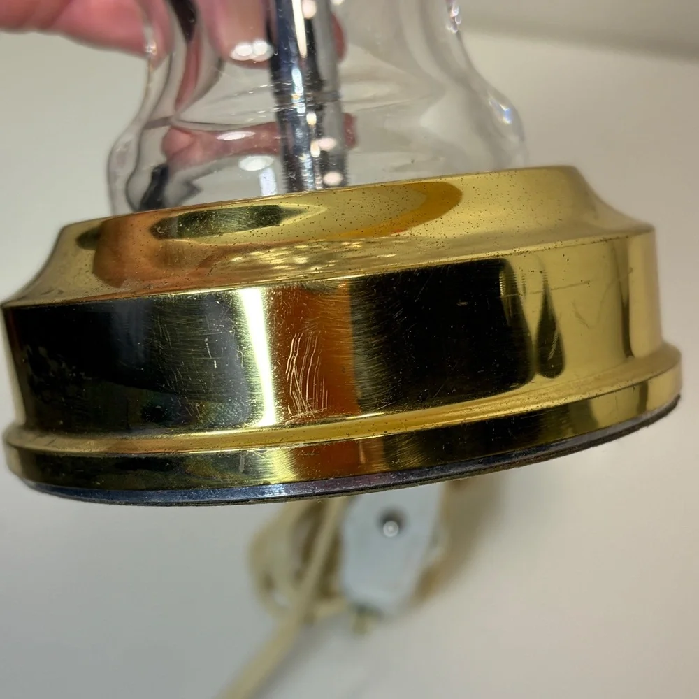Vintage Crystal Glass Waterford Araglin Desk Bedside Table Lamp 10.5
